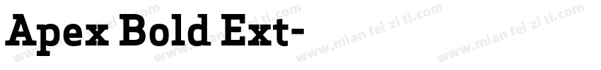 Apex Bold Ext字体转换